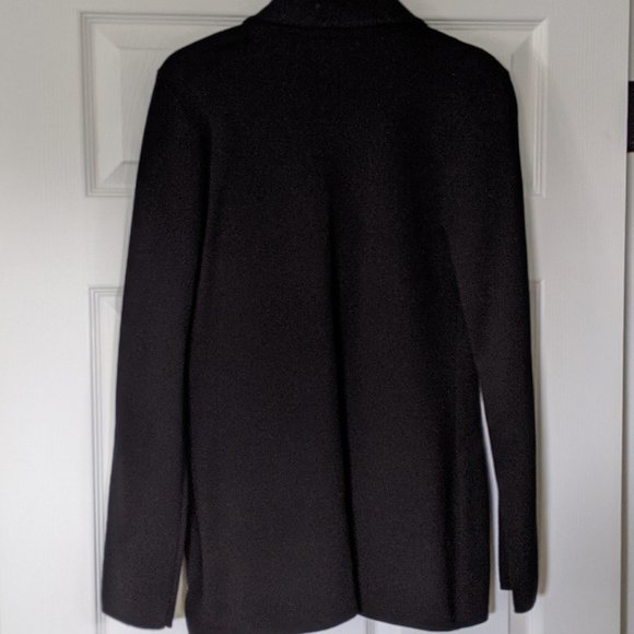 Chaps Black Knit Blazer- Size Small - Picture 2 of 9
